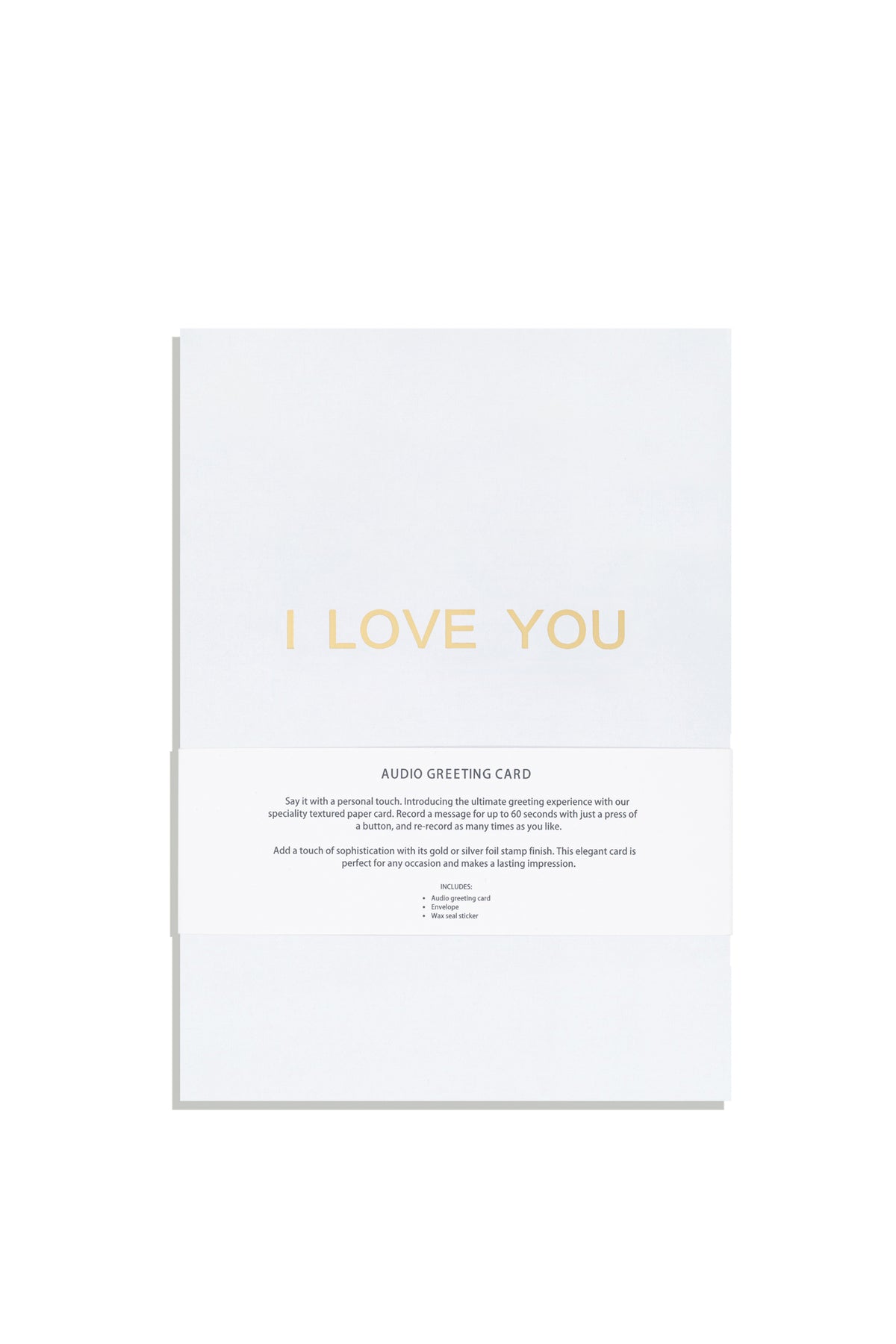 I Love You - Recordable Voice Greeting Card