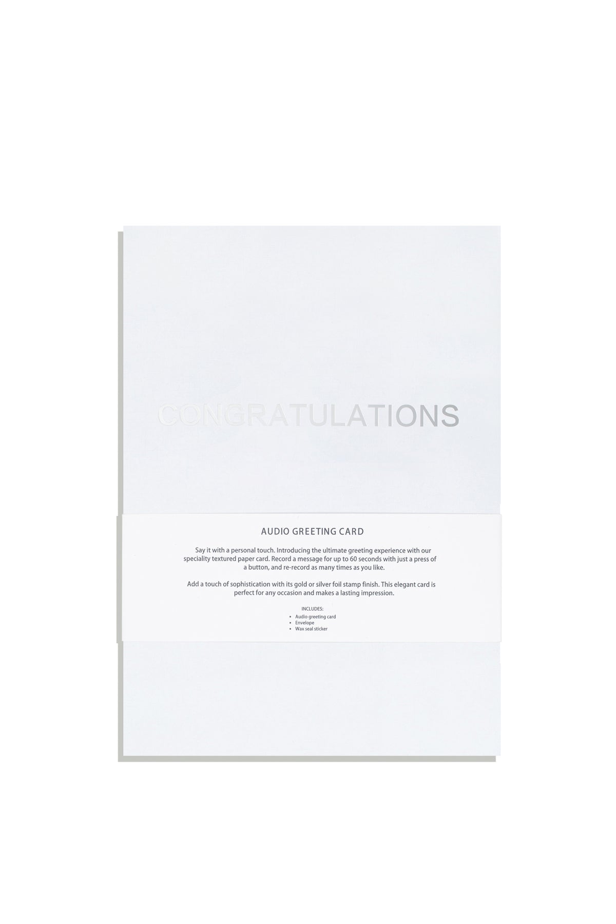 Congratulations - Recordable Voice Greeting Card