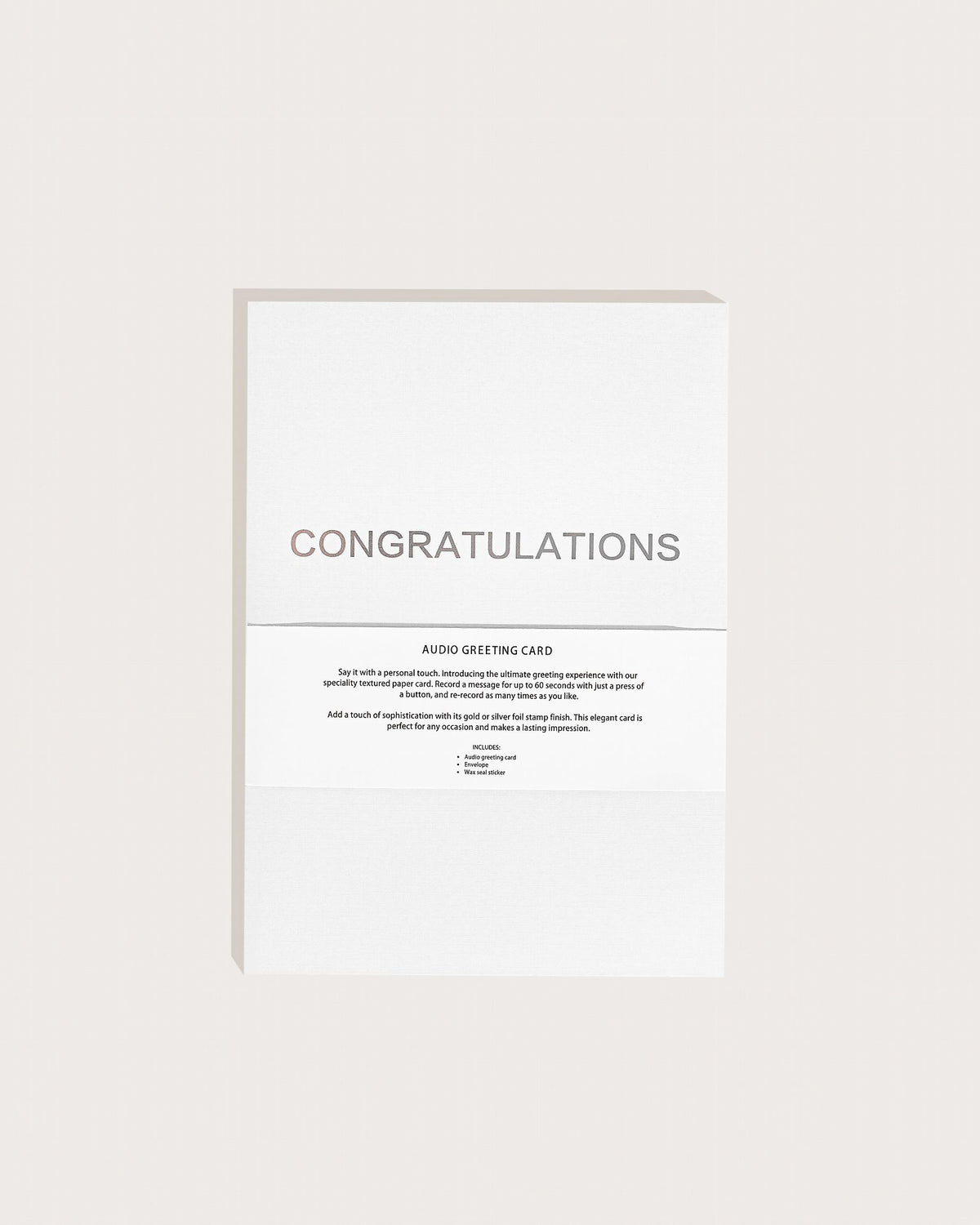 Congratulations - Recordable Voice Greeting Card